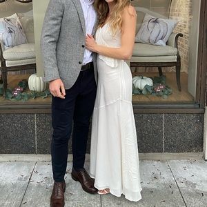 LPA 255 Silk Cream Maxi Dress S